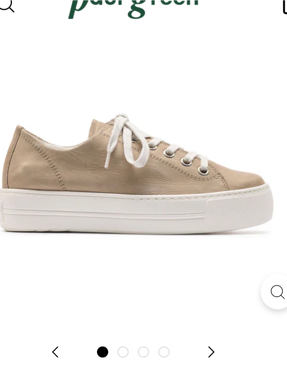 Paul Green Bixby Sneaker Shoes Lace Up Platform Tennis Shoes Nubuck